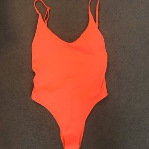 Neon Aerie Swim One Piece-Low Back
